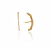Brinco ear hook com zirconia